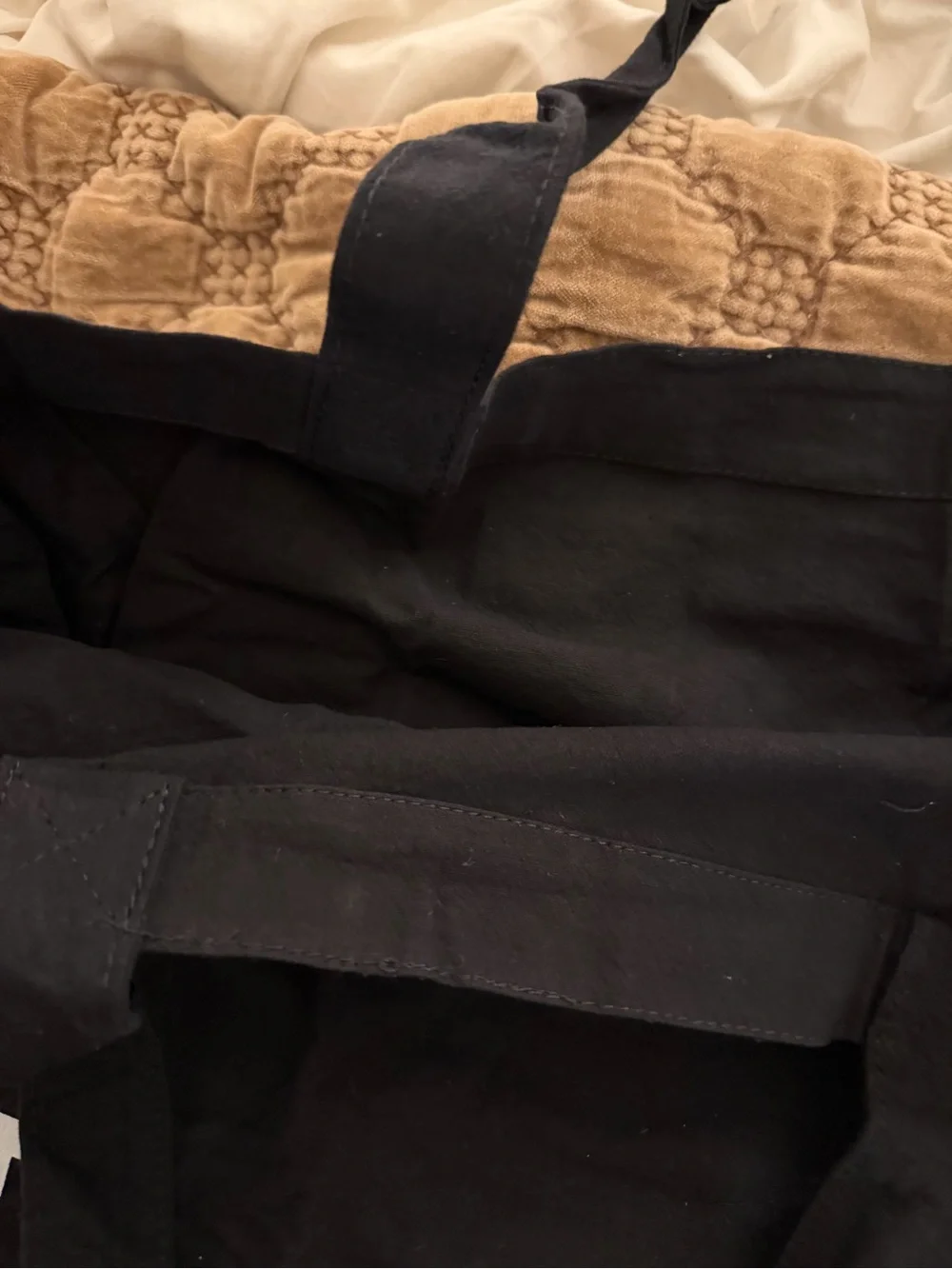 Typology Black Canvas Tote Bag with Logo